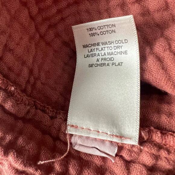 Anthropologie Amadi Woman's Theresa Terracotta Twisted Gauze Dress- Size S - Picture 7 of 12